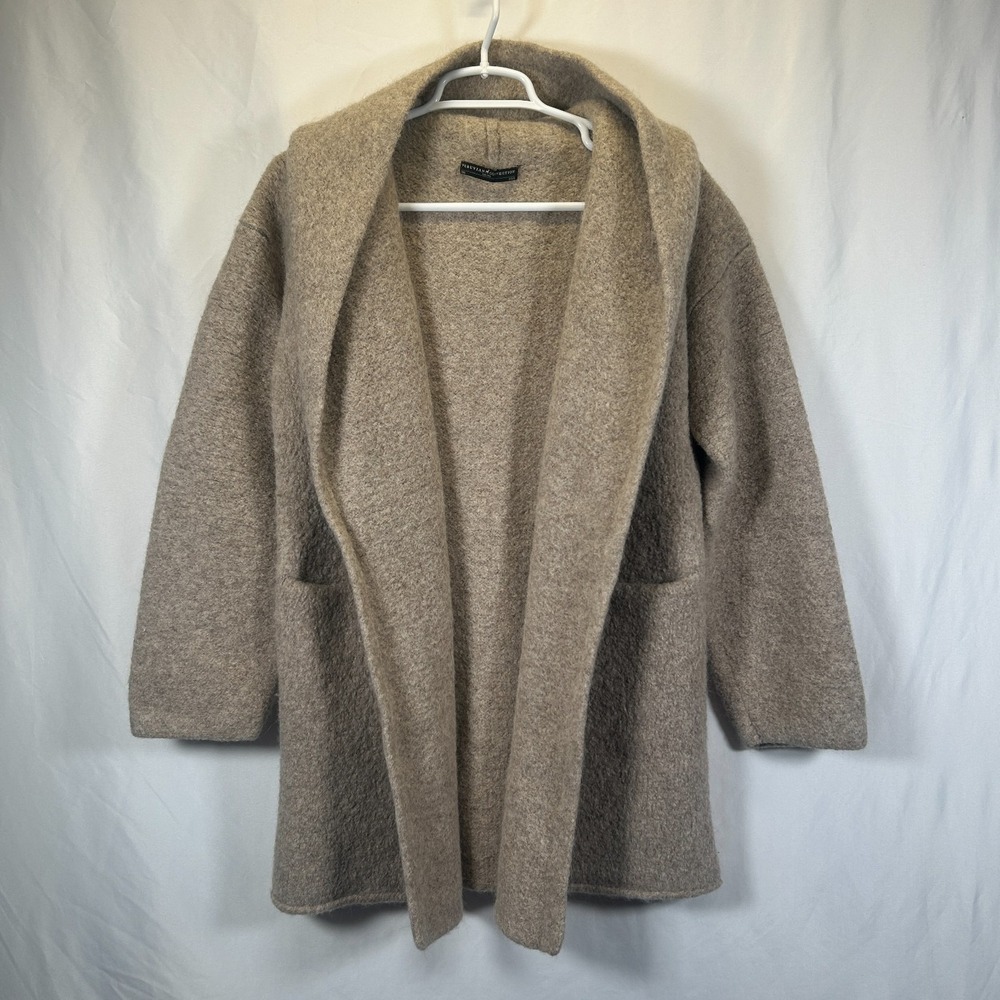 Peruvian Connection Kotzebue Blanket Coat Heavy Hooded Alpaca Cardigan Size XS/S